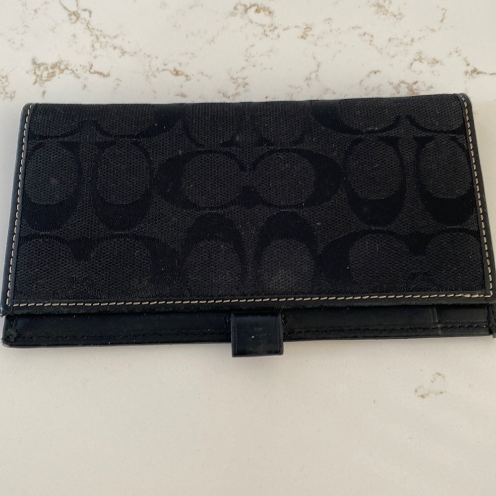 Coach Checkbook Cover
